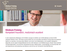 Tablet Screenshot of klinikum-freising.de